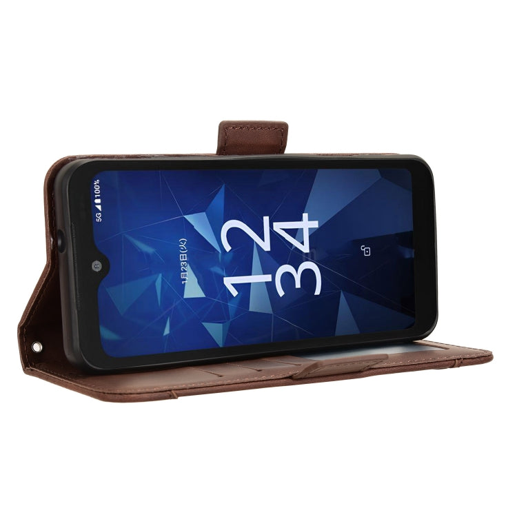 For Kyocera Digno SX4 Skin Feel Calf Texture Card Slots Leather Phone Case