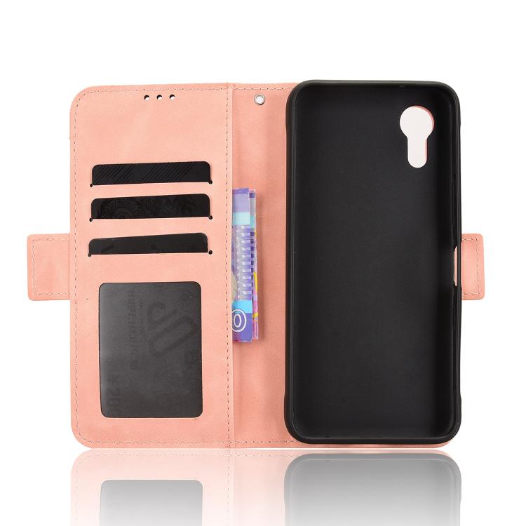 For Kyocera Digno SX5 KC-S306 Skin Feel Calf Texture Card Slots Leather Phone Case