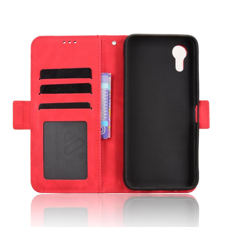 For Kyocera Digno SX5 KC-S306 Skin Feel Calf Texture Card Slots Leather Phone Case