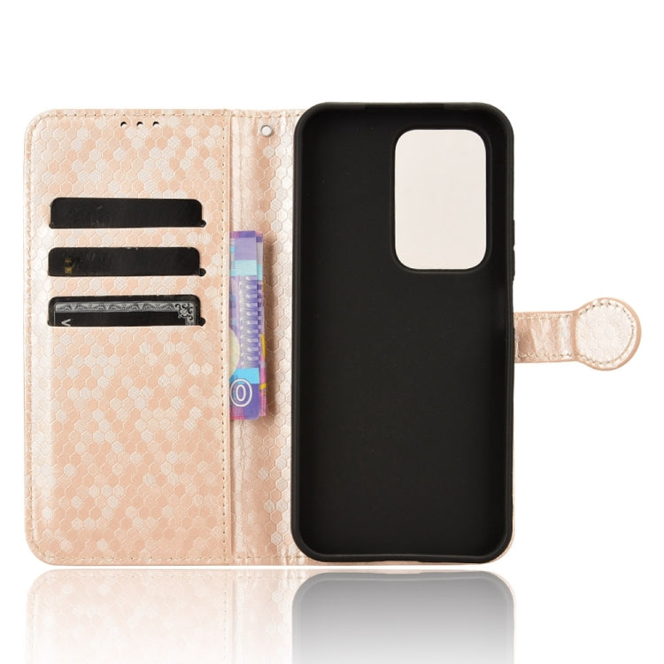 For Honor 200 Lite Global Honeycomb Dot Texture Leather Phone Case