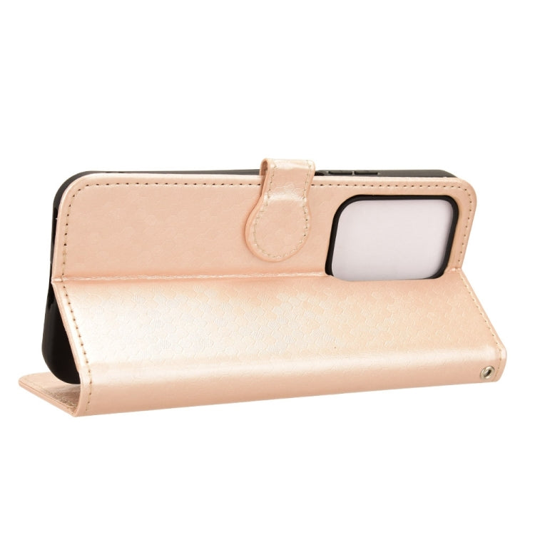 For Honor 200 Lite Global Honeycomb Dot Texture Leather Phone Case