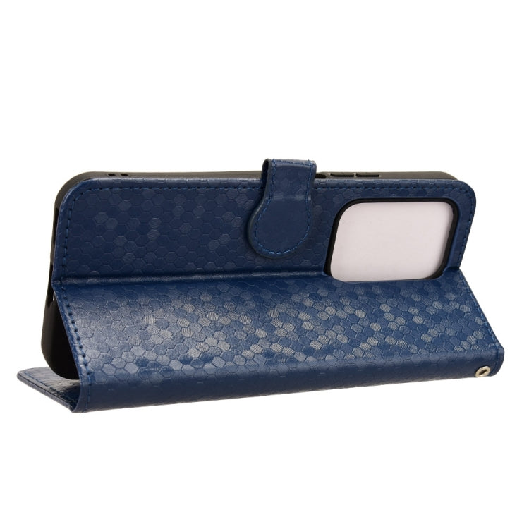 For Honor 200 Lite Global Honeycomb Dot Texture Leather Phone Case