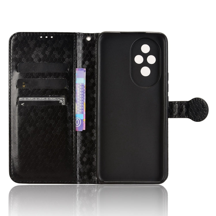 For Honor 200 5G Honeycomb Dot Texture Leather Phone Case