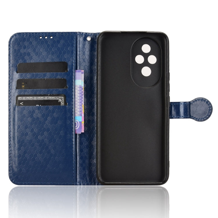 For Honor 200 5G Honeycomb Dot Texture Leather Phone Case