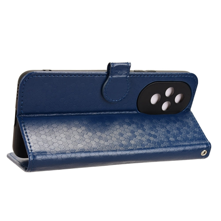 For Honor 200 5G Honeycomb Dot Texture Leather Phone Case