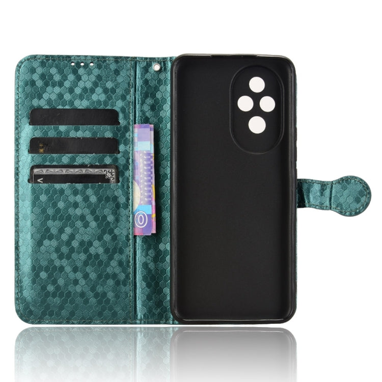 For Honor 200 5G Honeycomb Dot Texture Leather Phone Case