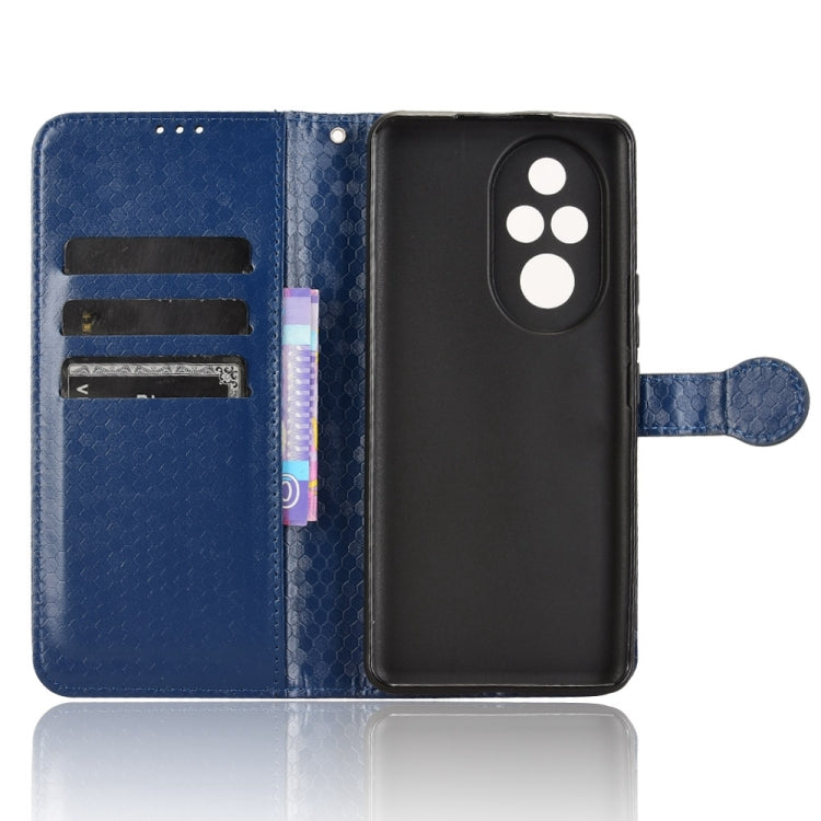 For Honor 200 Pro Honeycomb Dot Texture Leather Phone Case