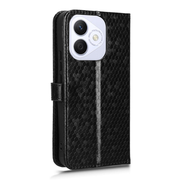 For Honor X60i 5G Honeycomb Dot Texture Leather Phone Case
