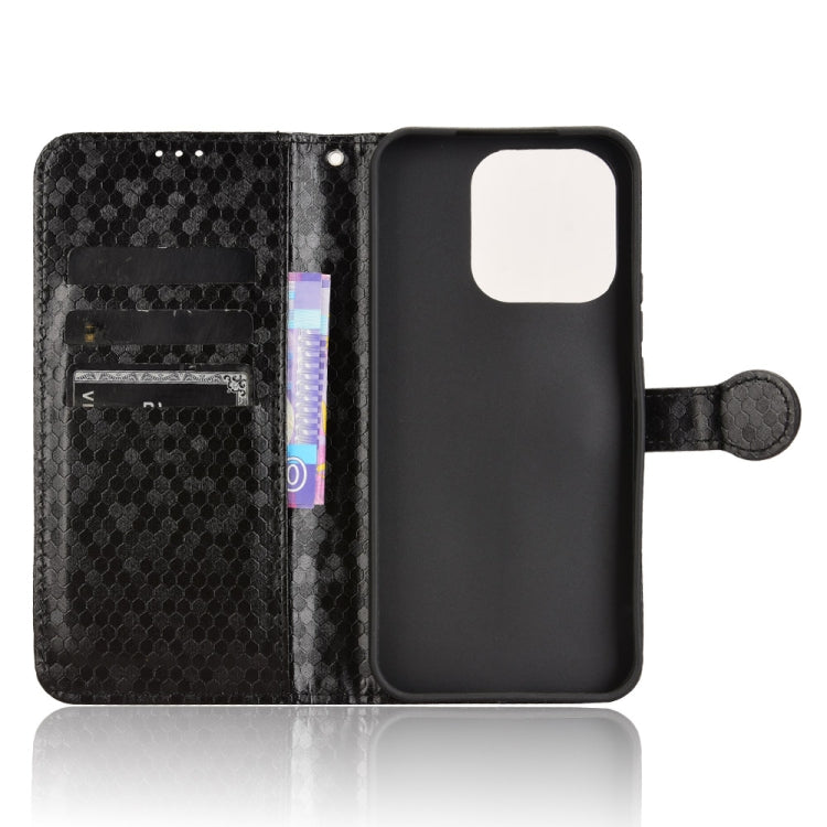For Honor X60i 5G Honeycomb Dot Texture Leather Phone Case