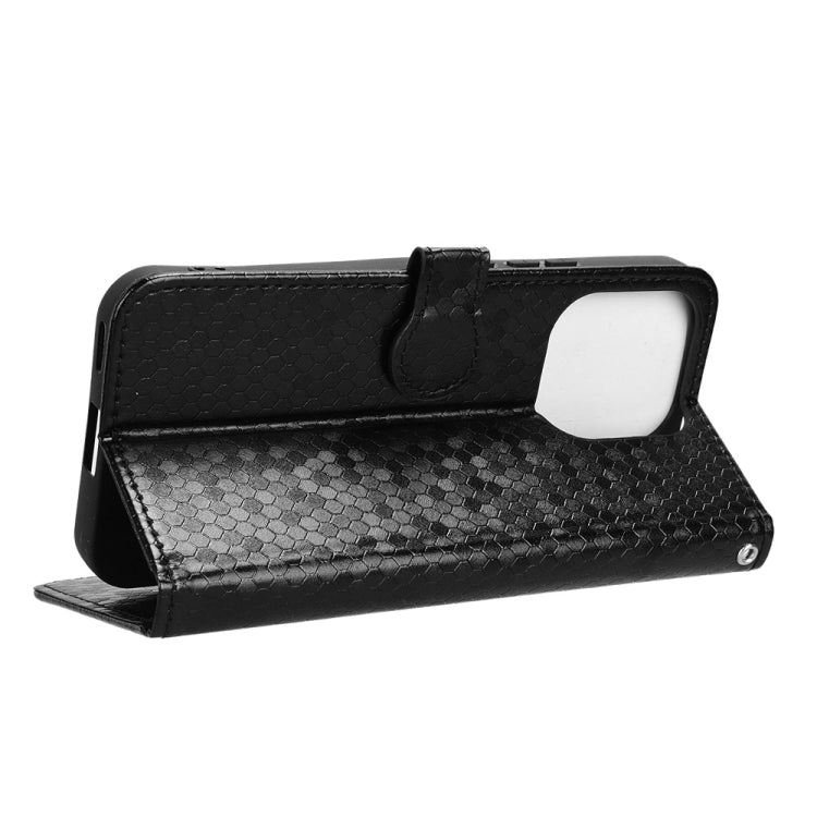 For Honor X60i 5G Honeycomb Dot Texture Leather Phone Case