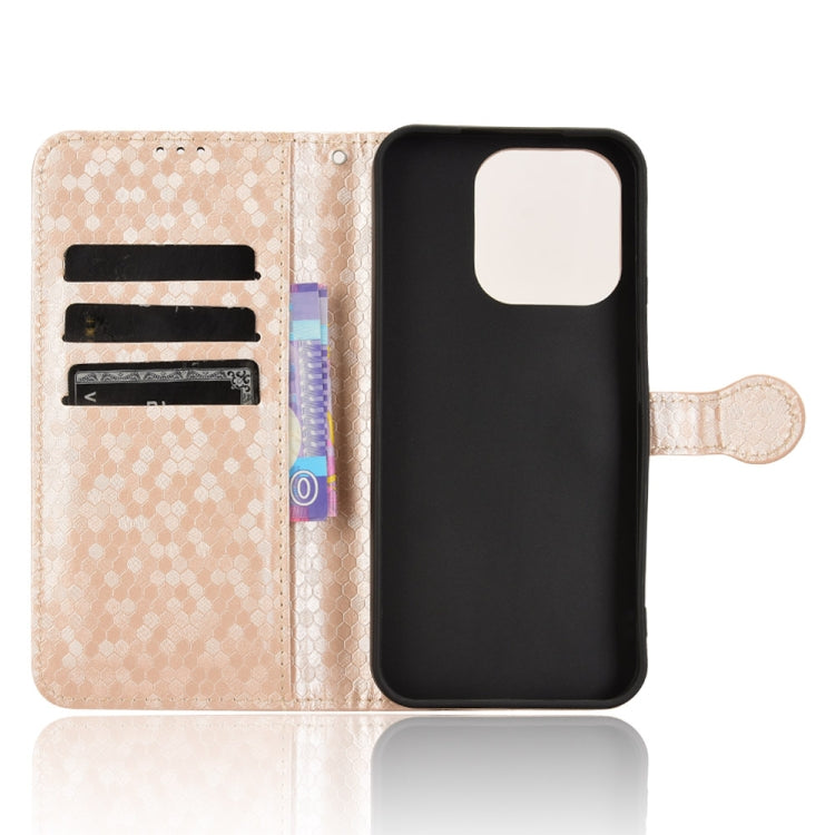 For Honor X60i 5G Honeycomb Dot Texture Leather Phone Case