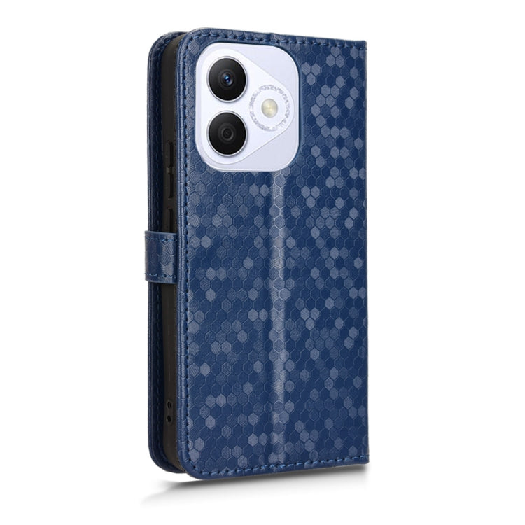 For Honor X60i 5G Honeycomb Dot Texture Leather Phone Case