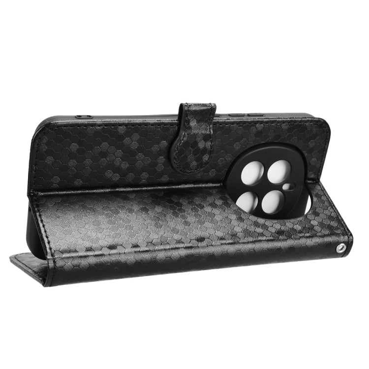 For Honor Magic7 5G Honeycomb Dot Texture Leather Phone Case