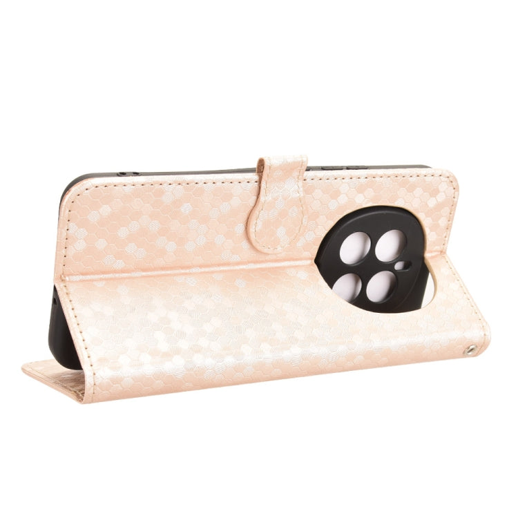For Honor Magic7 5G Honeycomb Dot Texture Leather Phone Case