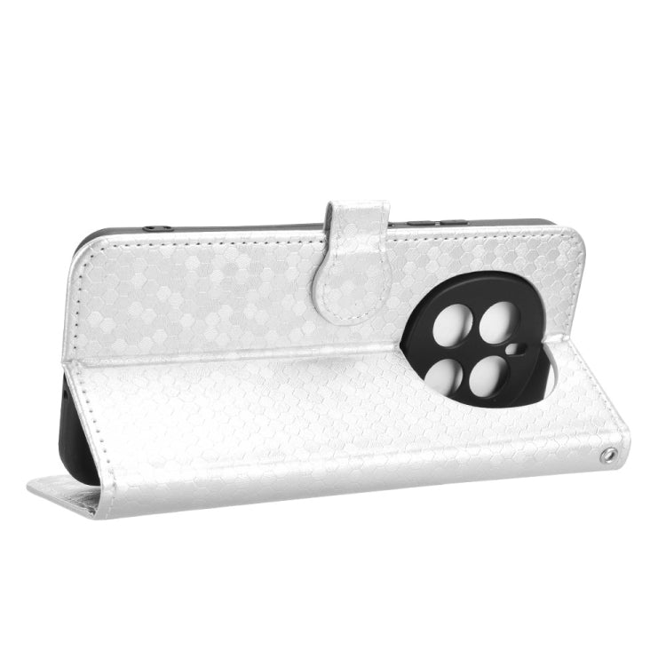 For Honor Magic7 5G Honeycomb Dot Texture Leather Phone Case