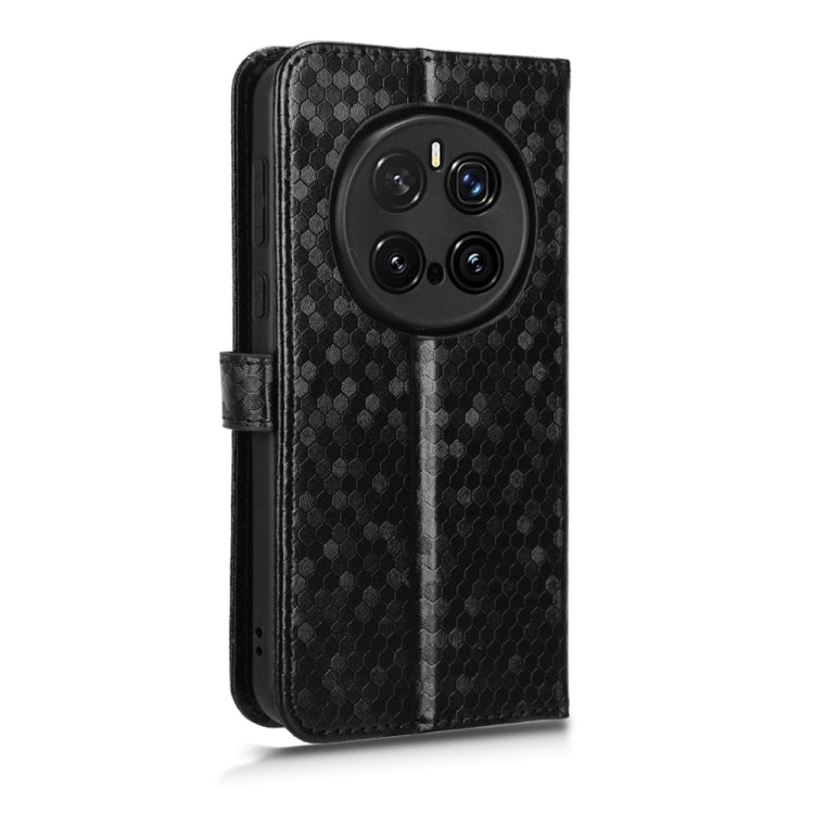 For Honor Magic7 Pro 5G Honeycomb Dot Texture Leather Phone Case