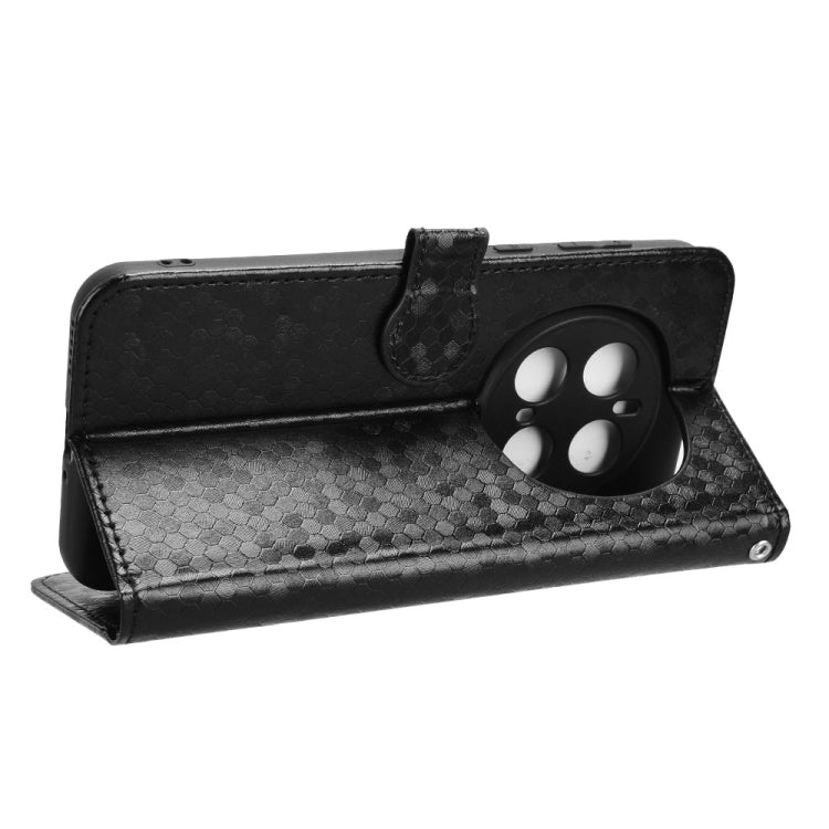 For Honor Magic7 Pro 5G Honeycomb Dot Texture Leather Phone Case