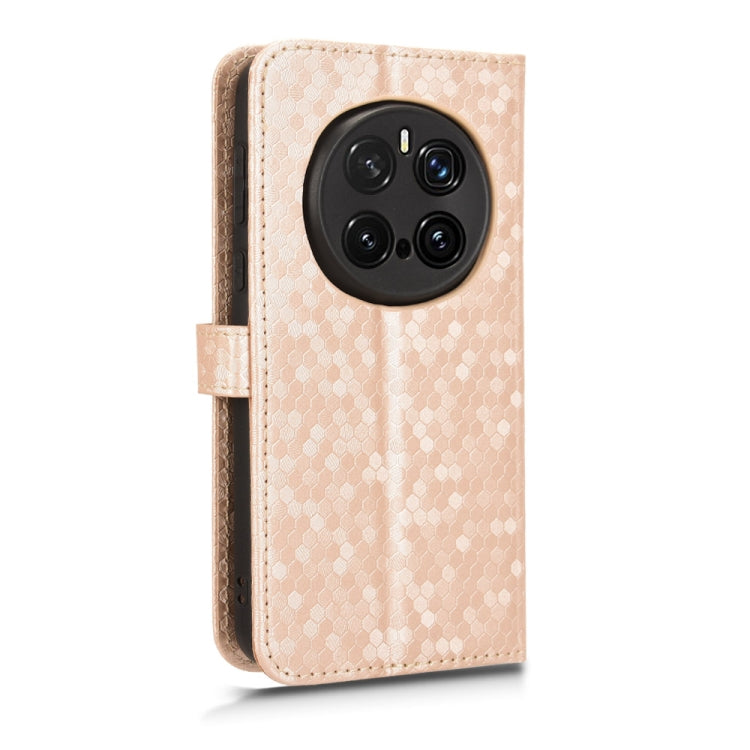 For Honor Magic7 Pro 5G Honeycomb Dot Texture Leather Phone Case