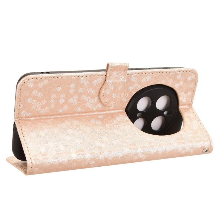 For Honor Magic7 Pro 5G Honeycomb Dot Texture Leather Phone Case