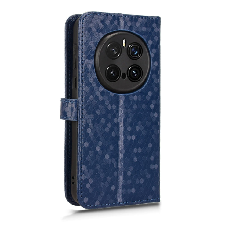 For Honor Magic7 Pro 5G Honeycomb Dot Texture Leather Phone Case