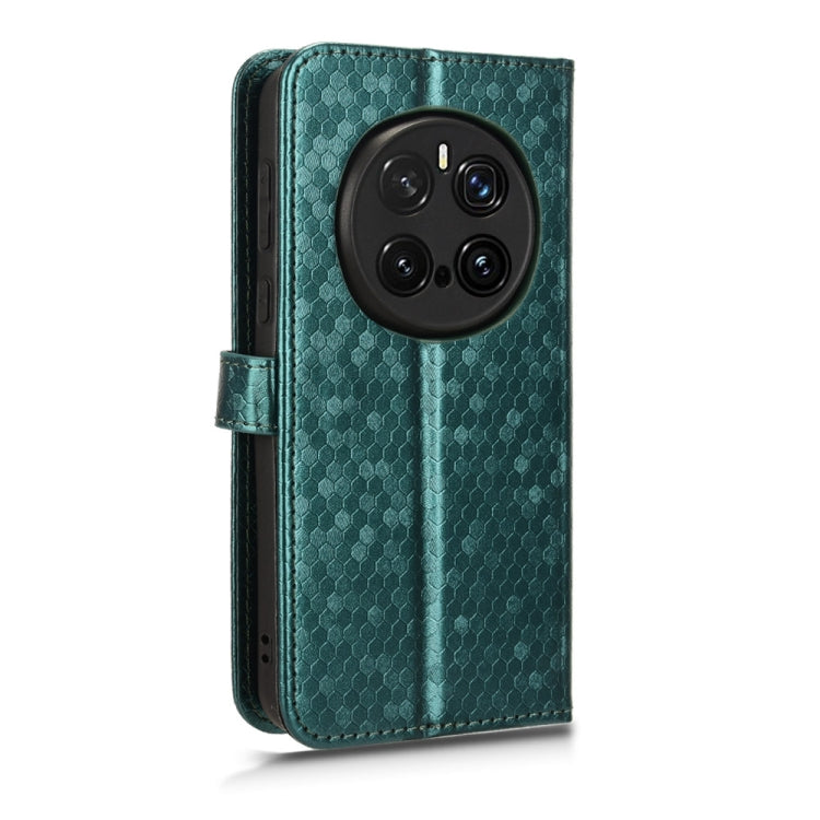 For Honor Magic7 Pro 5G Honeycomb Dot Texture Leather Phone Case