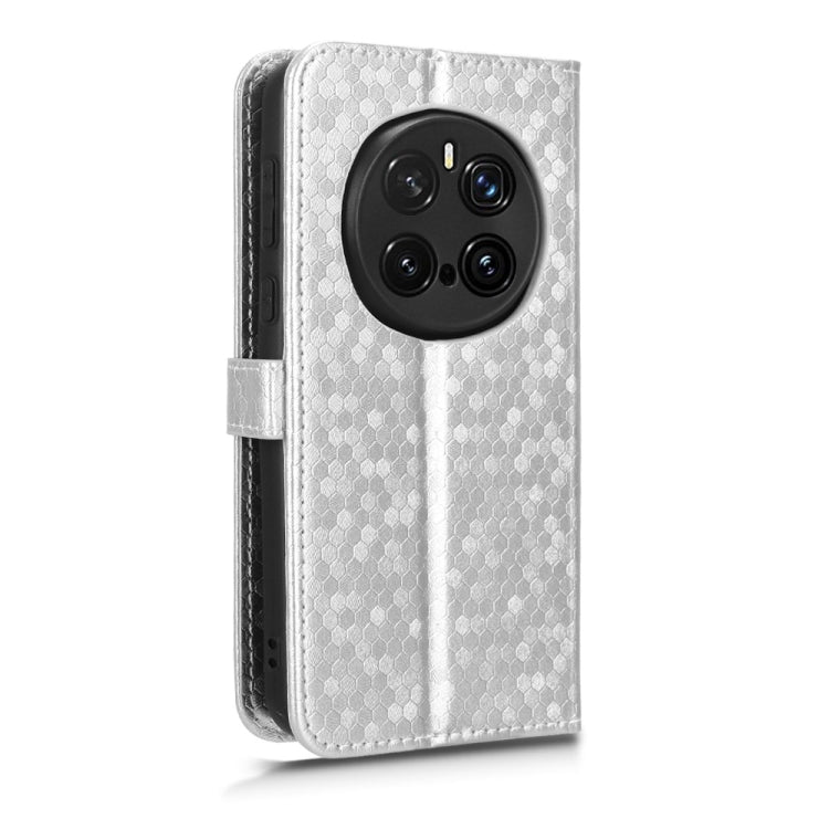 For Honor Magic7 Pro 5G Honeycomb Dot Texture Leather Phone Case