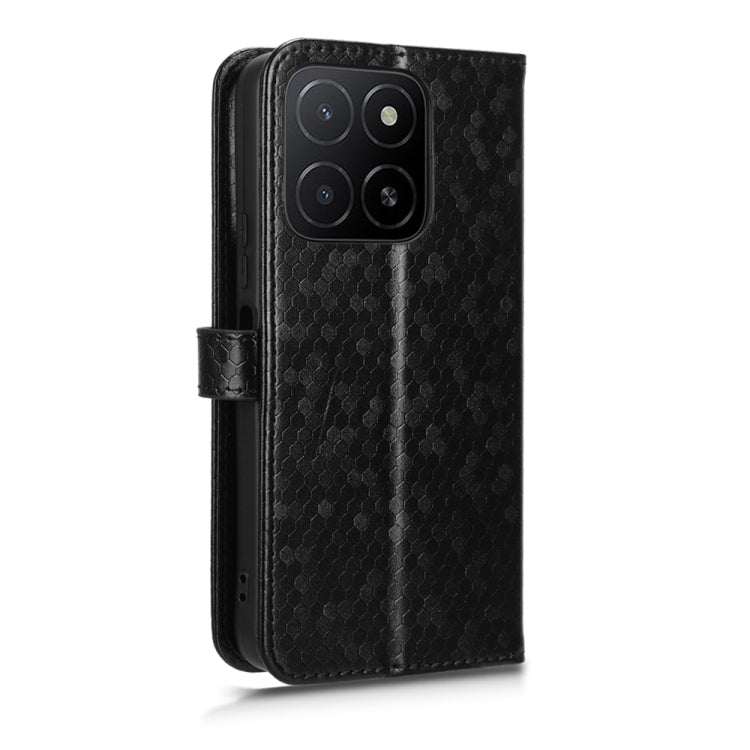 For Honor X5b 4G / X5b Plus 4G Honeycomb Dot Texture Leather Phone Case