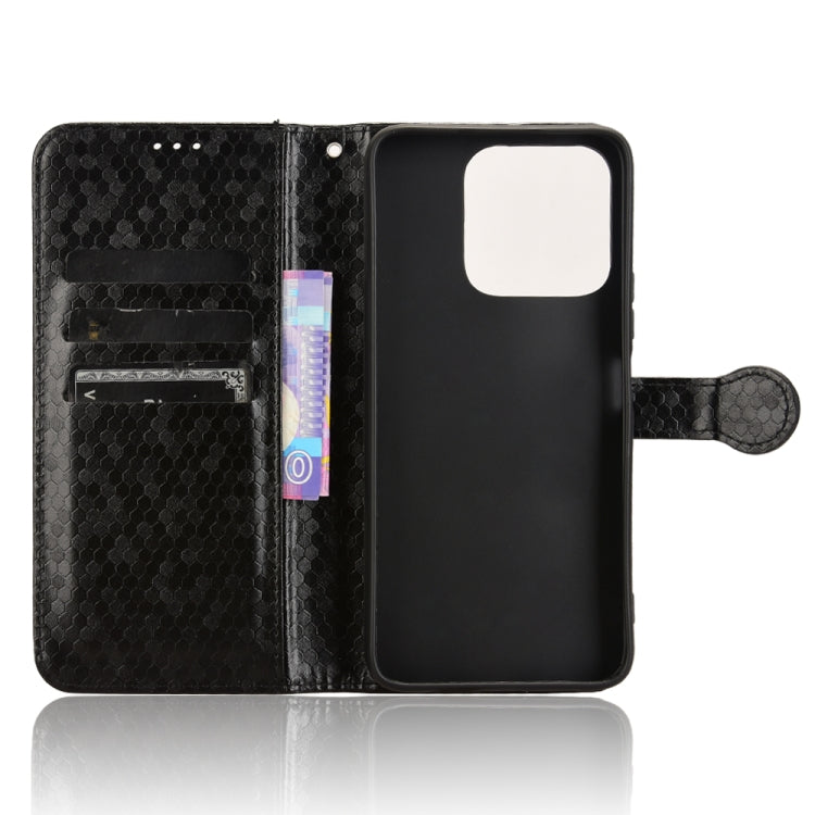 For Honor X5b 4G / X5b Plus 4G Honeycomb Dot Texture Leather Phone Case