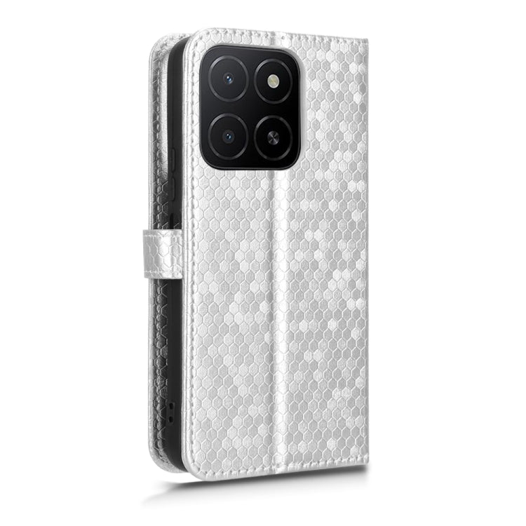 For Honor X5b 4G / X5b Plus 4G Honeycomb Dot Texture Leather Phone Case