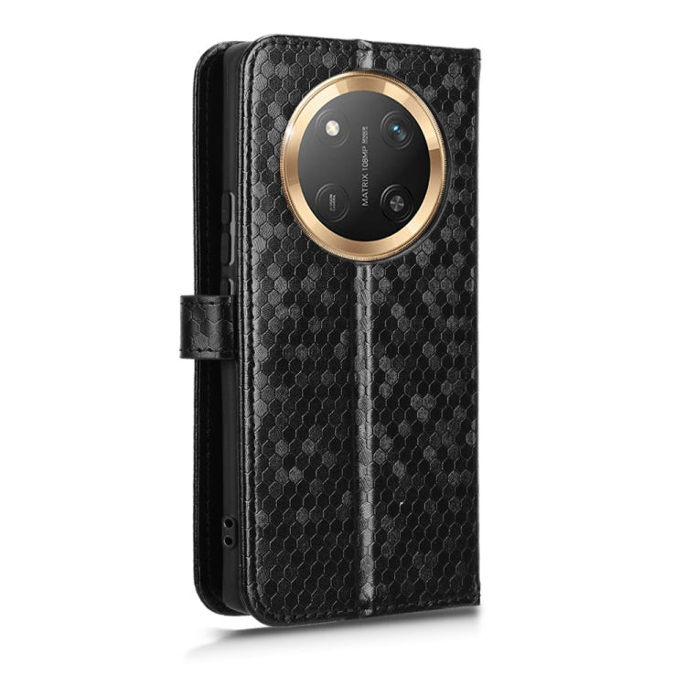 For Honor X9c 5G / Magic7 Lite 5G Honeycomb Dot Texture Leather Phone Case