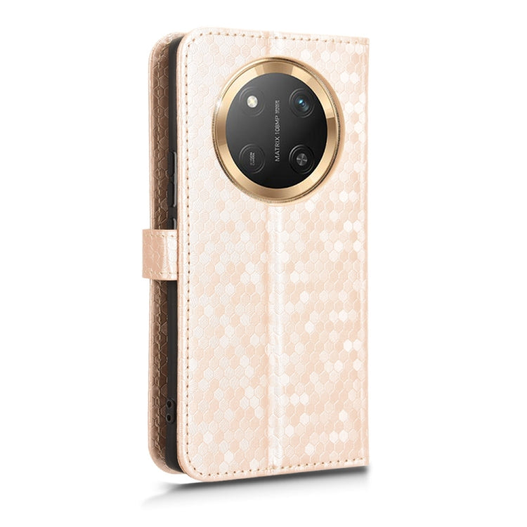 For Honor X9c 5G / Magic7 Lite 5G Honeycomb Dot Texture Leather Phone Case