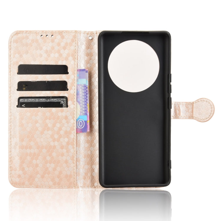 For Honor X9c 5G / Magic7 Lite 5G Honeycomb Dot Texture Leather Phone Case