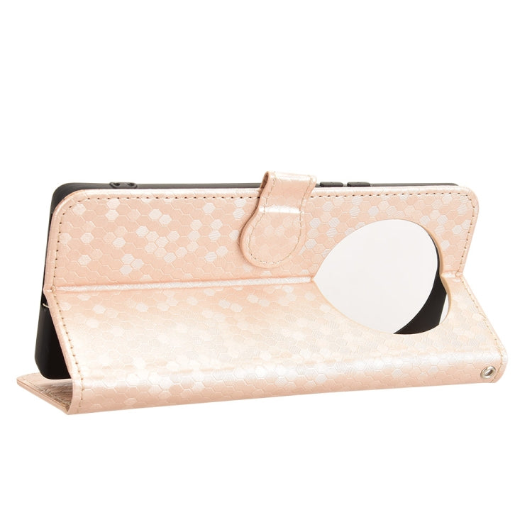 For Honor X9c 5G / Magic7 Lite 5G Honeycomb Dot Texture Leather Phone Case