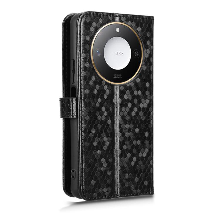 For Honor X9c Smart / X60 5G Honeycomb Dot Texture Leather Phone Case