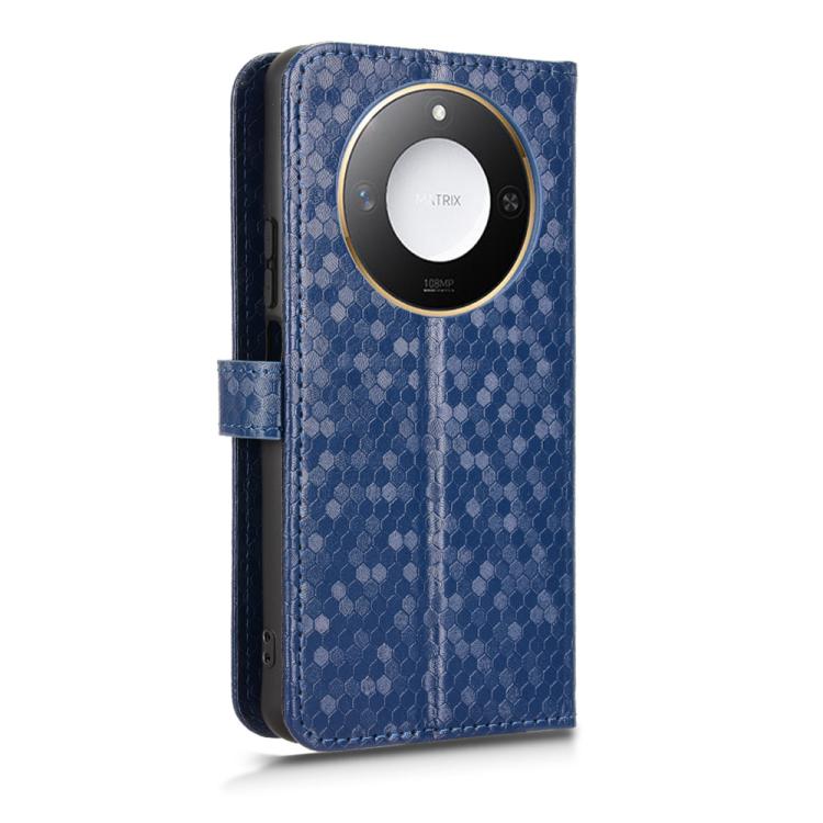 For Honor X9c Smart / X60 5G Honeycomb Dot Texture Leather Phone Case