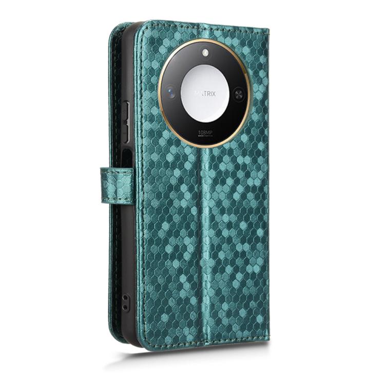 For Honor X9c Smart / X60 5G Honeycomb Dot Texture Leather Phone Case