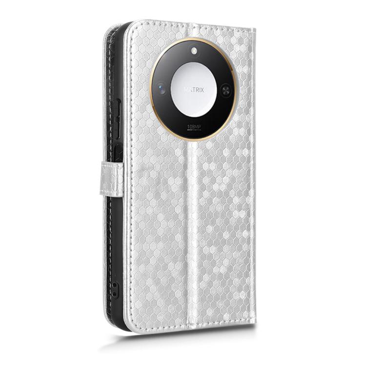 For Honor X9c Smart / X60 5G Honeycomb Dot Texture Leather Phone Case