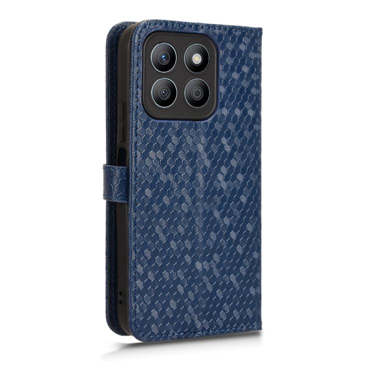 For Honor X8c 4G Honeycomb Dot Texture Leather Phone Case