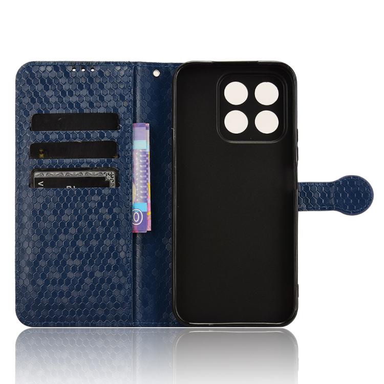 For Honor X8c 4G Honeycomb Dot Texture Leather Phone Case
