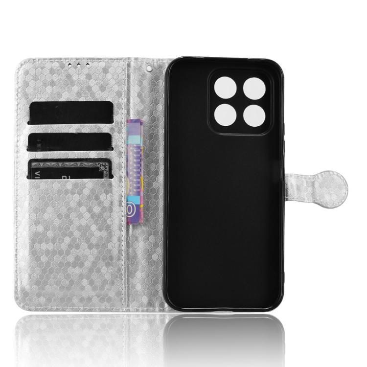 For Honor X8c 4G Honeycomb Dot Texture Leather Phone Case