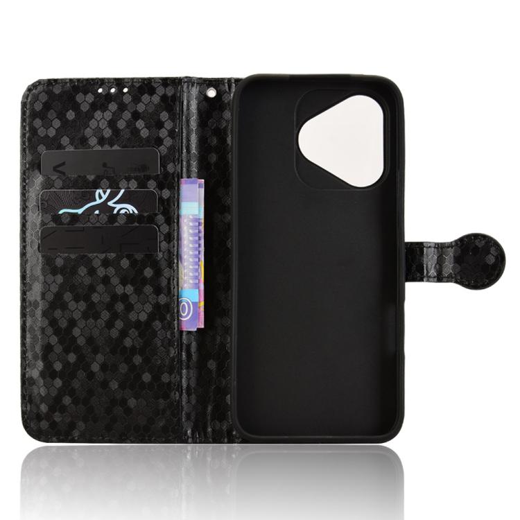 For Honor 400 Lite Global Honeycomb Dot Texture Leather Phone Case