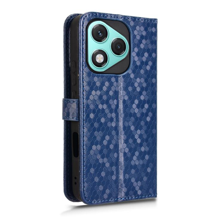 For Honor 400 Lite Global Honeycomb Dot Texture Leather Phone Case