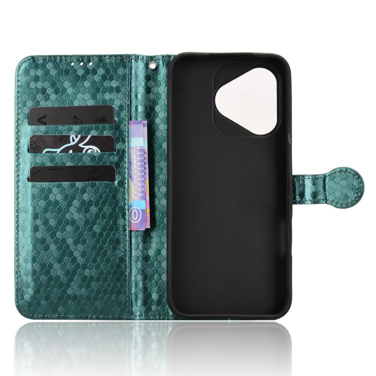 For Honor 400 Lite Global Honeycomb Dot Texture Leather Phone Case