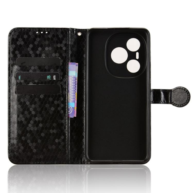 For Honor Power 5G Honeycomb Dot Texture Leather Phone Case