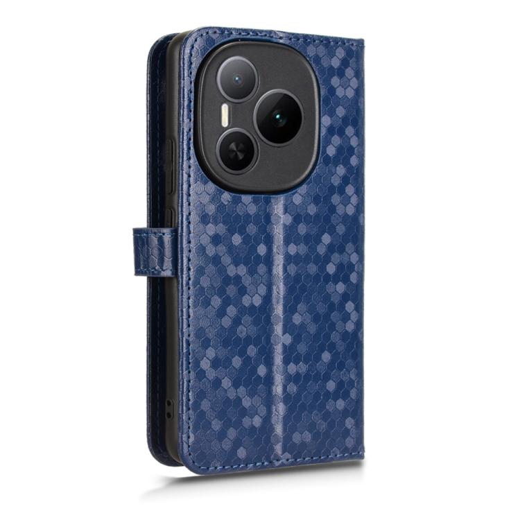 For Honor Power 5G Honeycomb Dot Texture Leather Phone Case