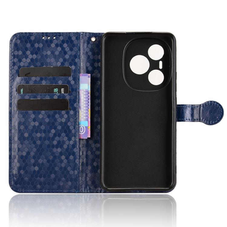 For Honor Power 5G Honeycomb Dot Texture Leather Phone Case