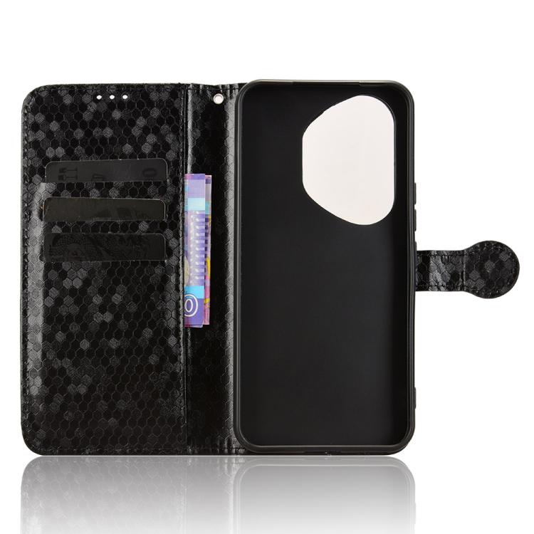For Honor 400 Pro Global 160.8mm Honeycomb Dot Texture Leather Phone Case