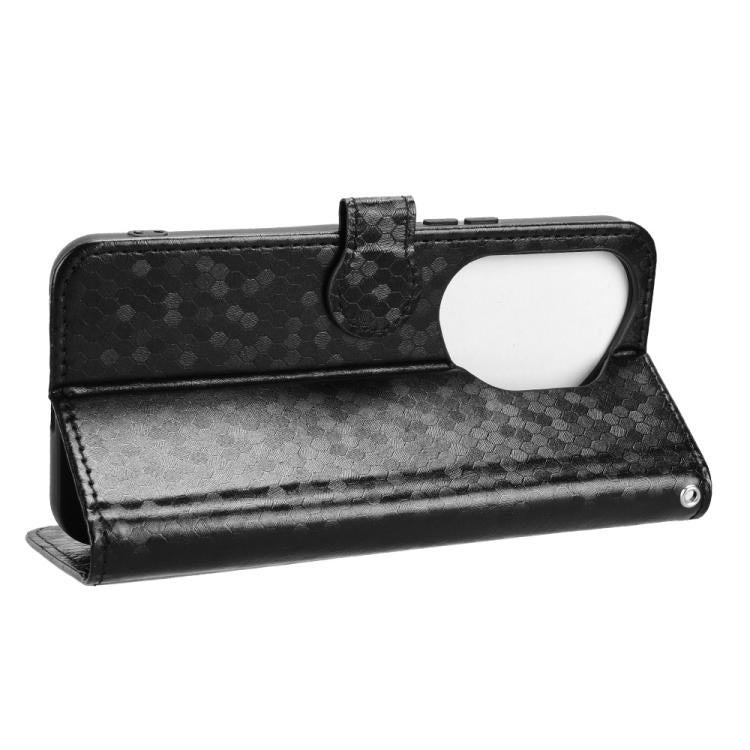 For Honor 400 Pro Global 160.8mm Honeycomb Dot Texture Leather Phone Case