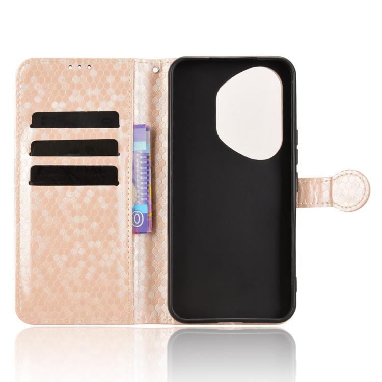 For Honor 400 Pro Global 160.8mm Honeycomb Dot Texture Leather Phone Case