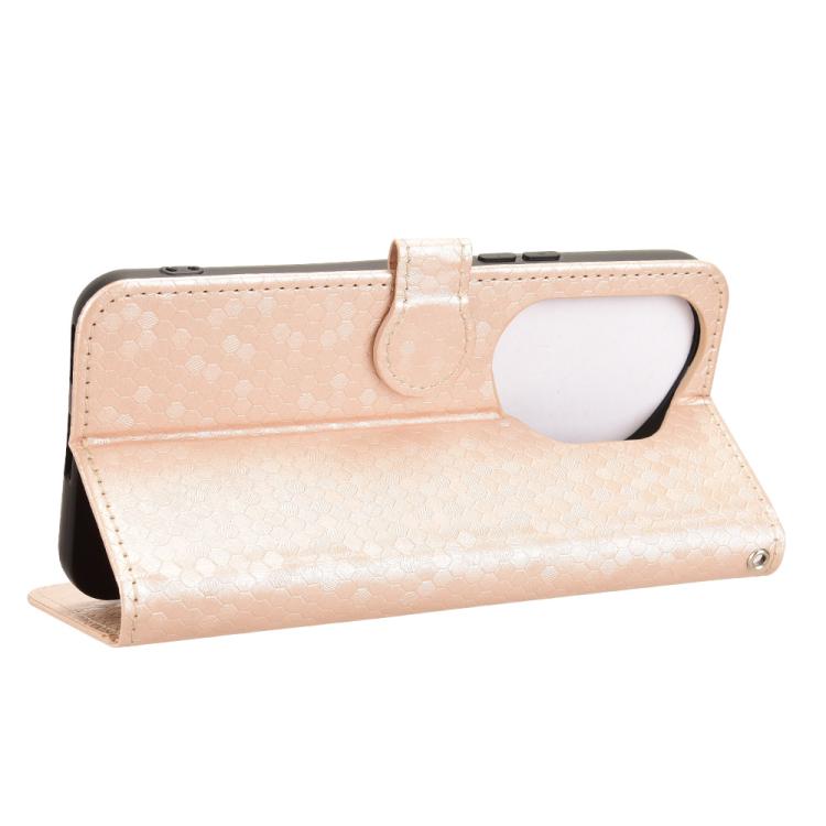 For Honor 400 Pro Global 160.8mm Honeycomb Dot Texture Leather Phone Case